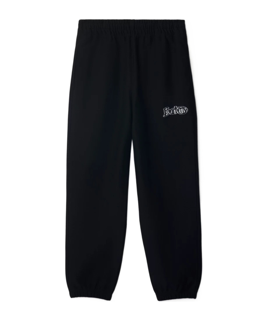 Burberry Logo-print Track Pants In Black