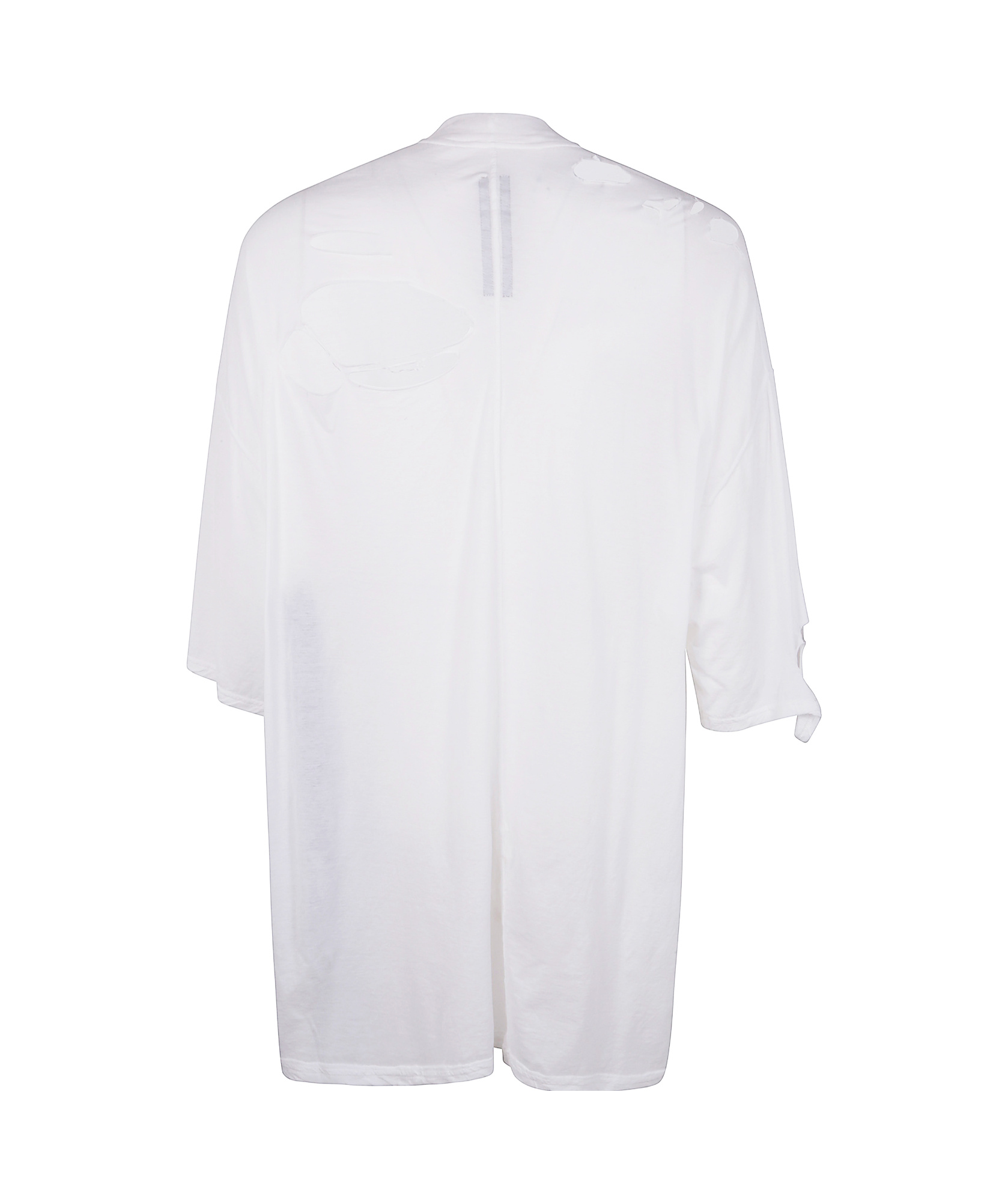 Rick Owens Drkshdw T-shirt With Holes In White