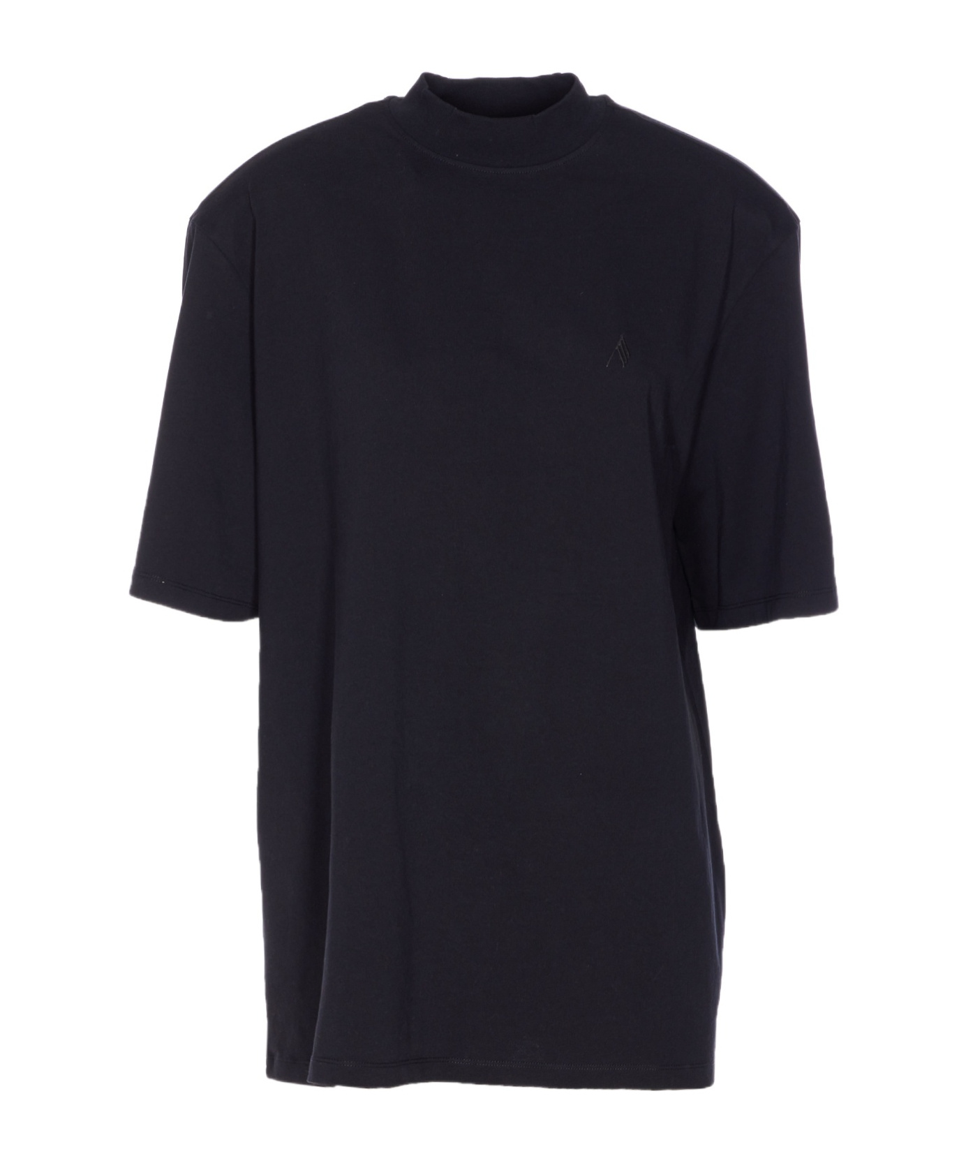 Attico T-shirt Black In Black