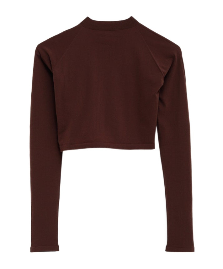 Alaïa Round Neck T-shirt In Brown