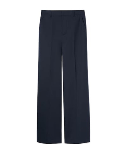 Gucci Light Cotton Canvas Pants In Blue