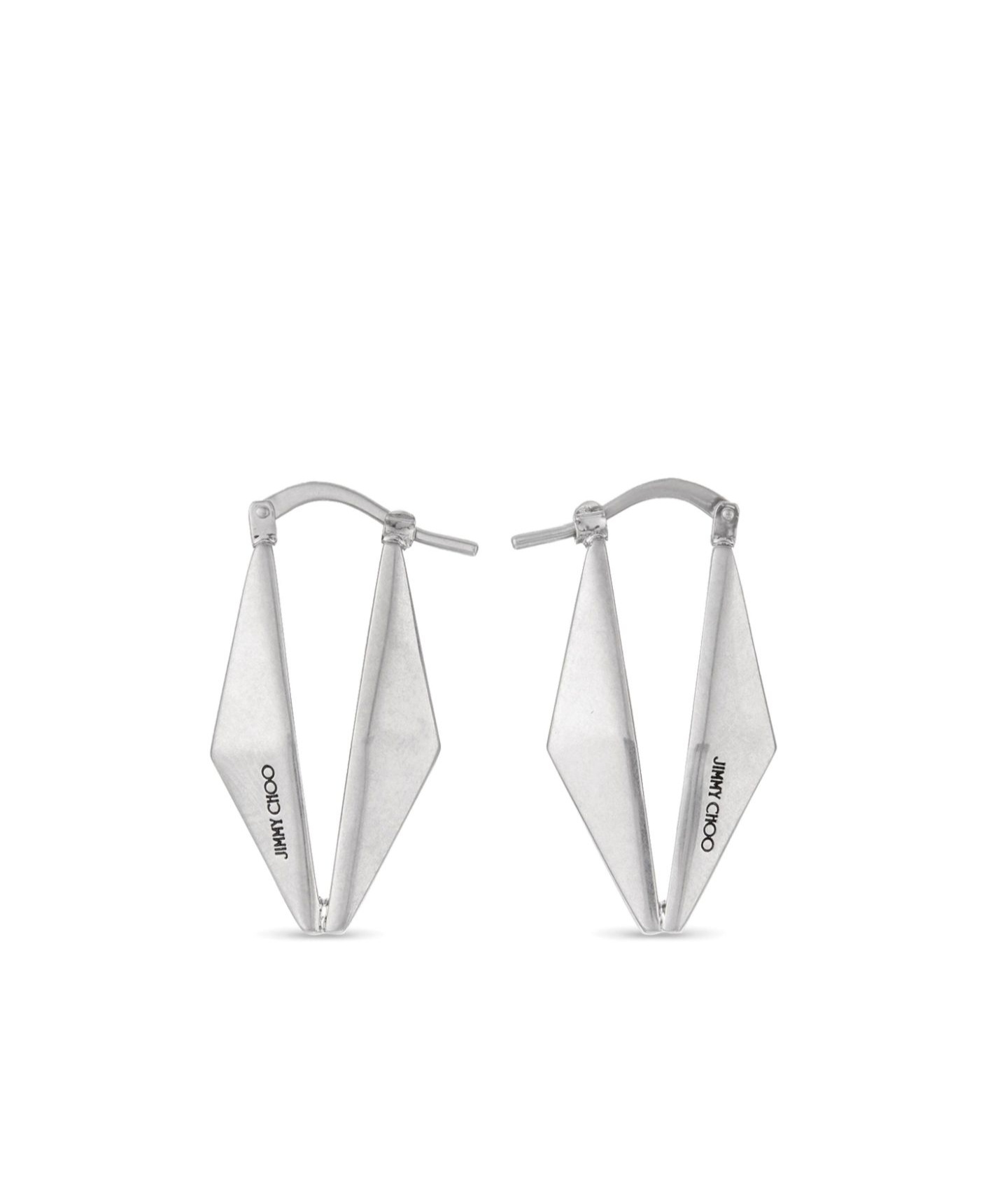 JIMMY CHOO JIMMY CHOO DIAMOND LOGO ENGRAVED EARRINGS