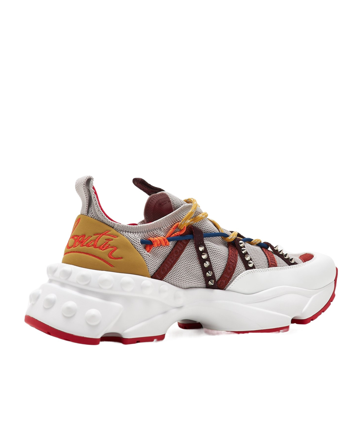 Christian Louboutin Trailnrun Sneakers With Spikes In White