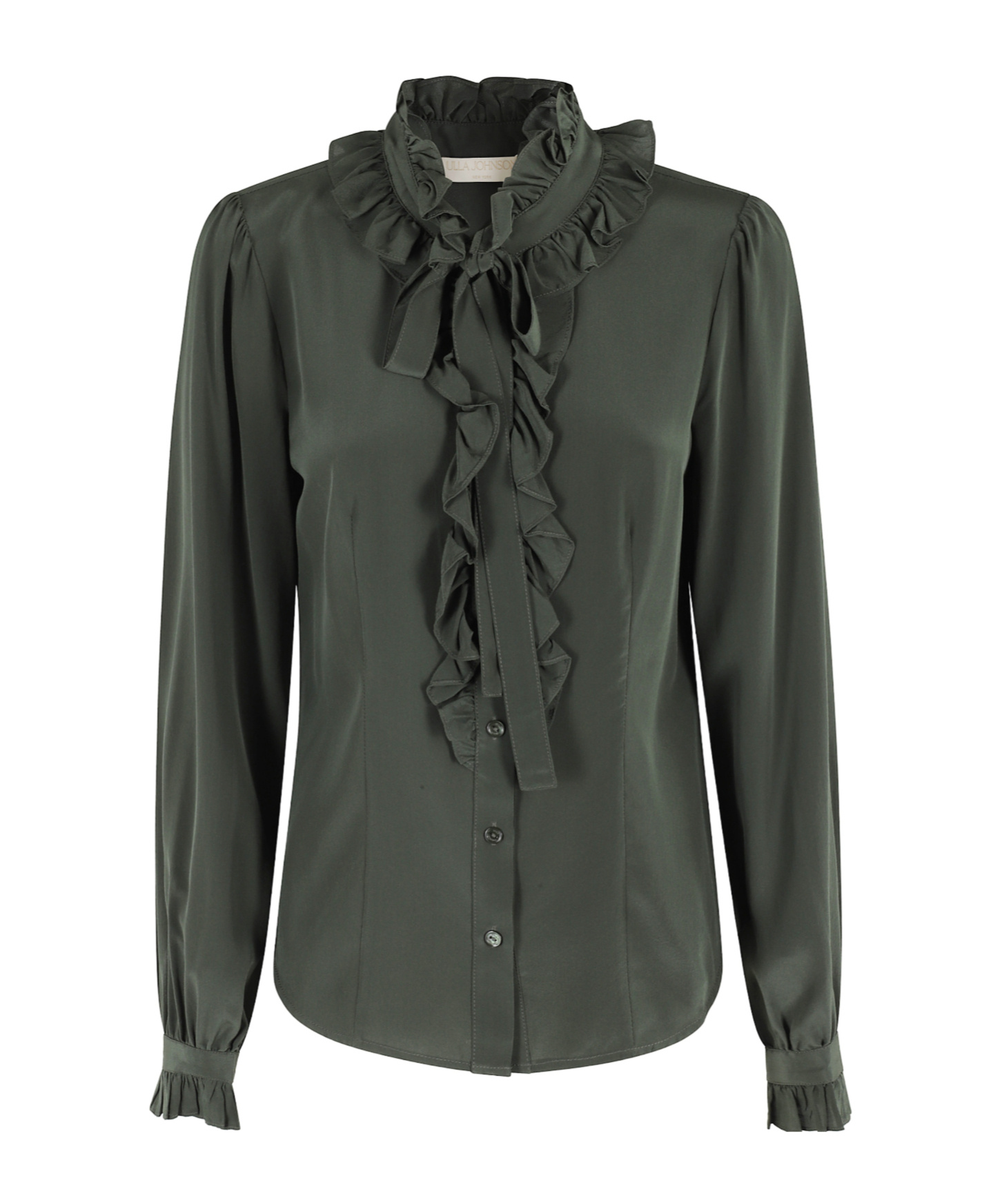 Ulla Johnson Long-sleeved Button-front Shirt In Black