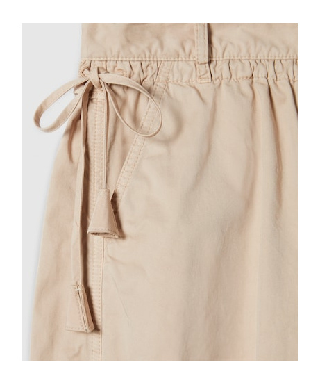 Gucci Cotton Twill Pants With Tie Sides In Pink