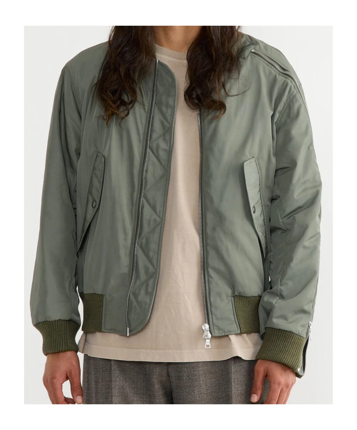 Dries Van Noten Long Sleeve Casual Jacket In Green