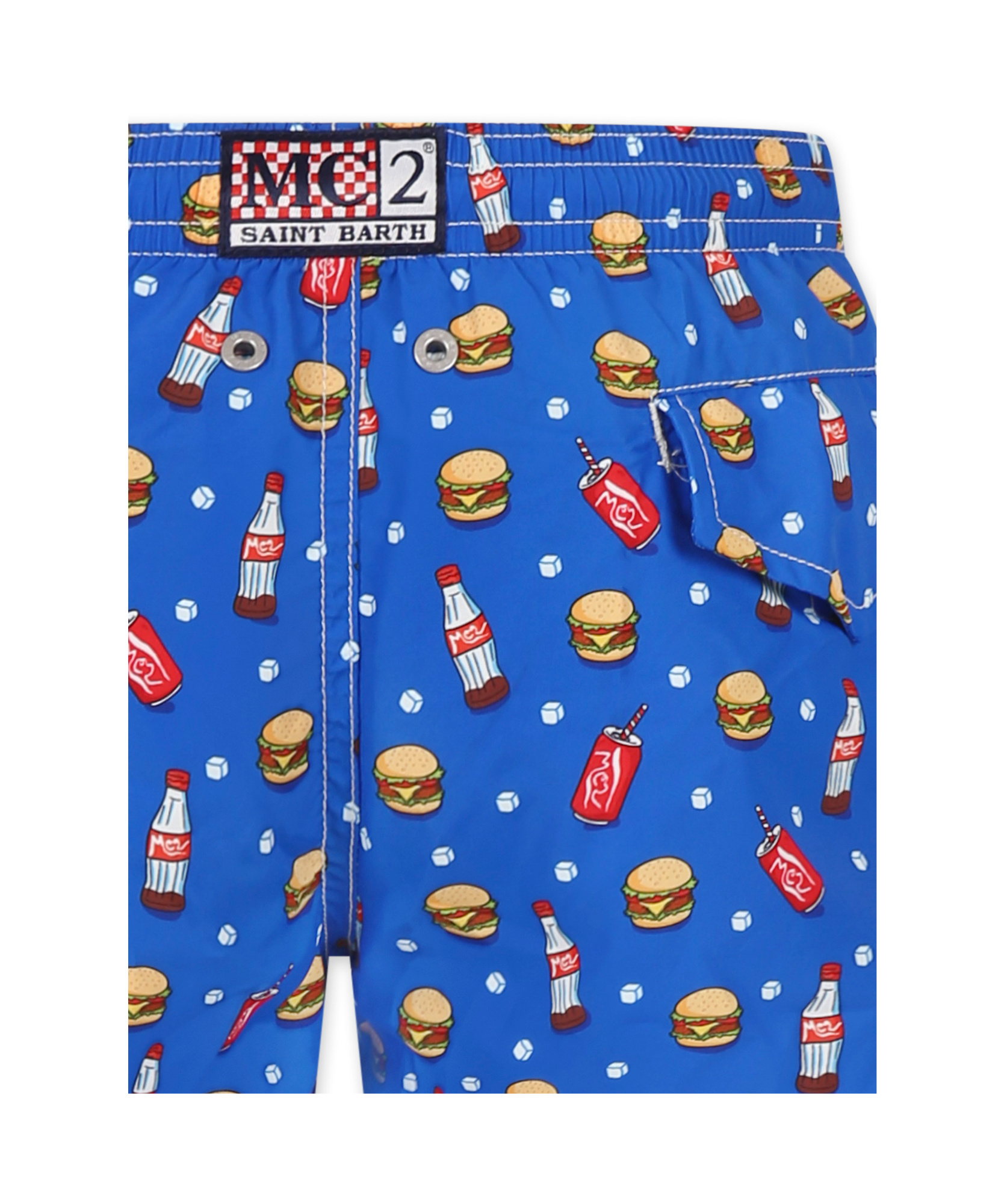 MC2 SAINT BARTH ELASTIC WAIST SWIMMING TRUNKS