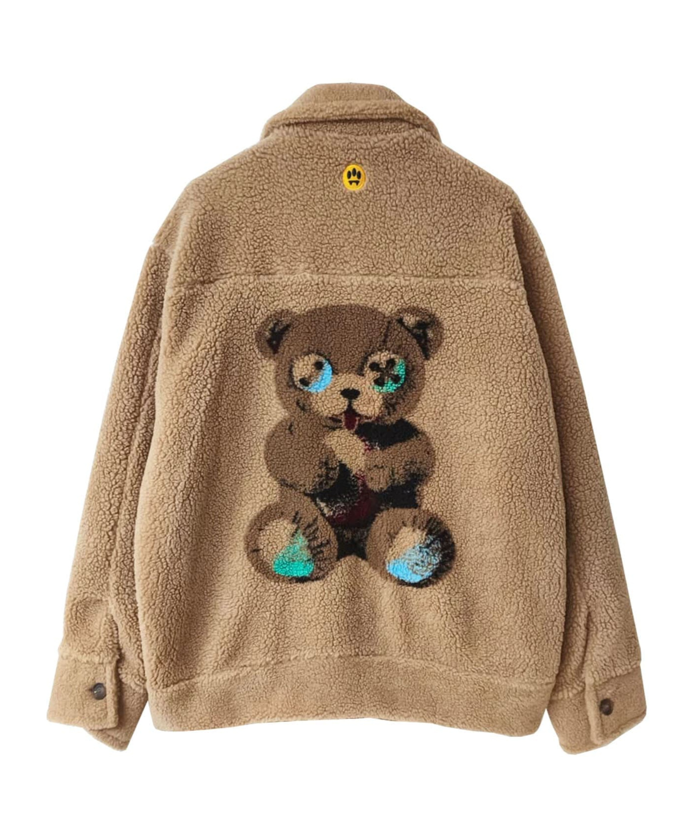 Barrow Artificial Fur Teddy Casual Jacket In Multi