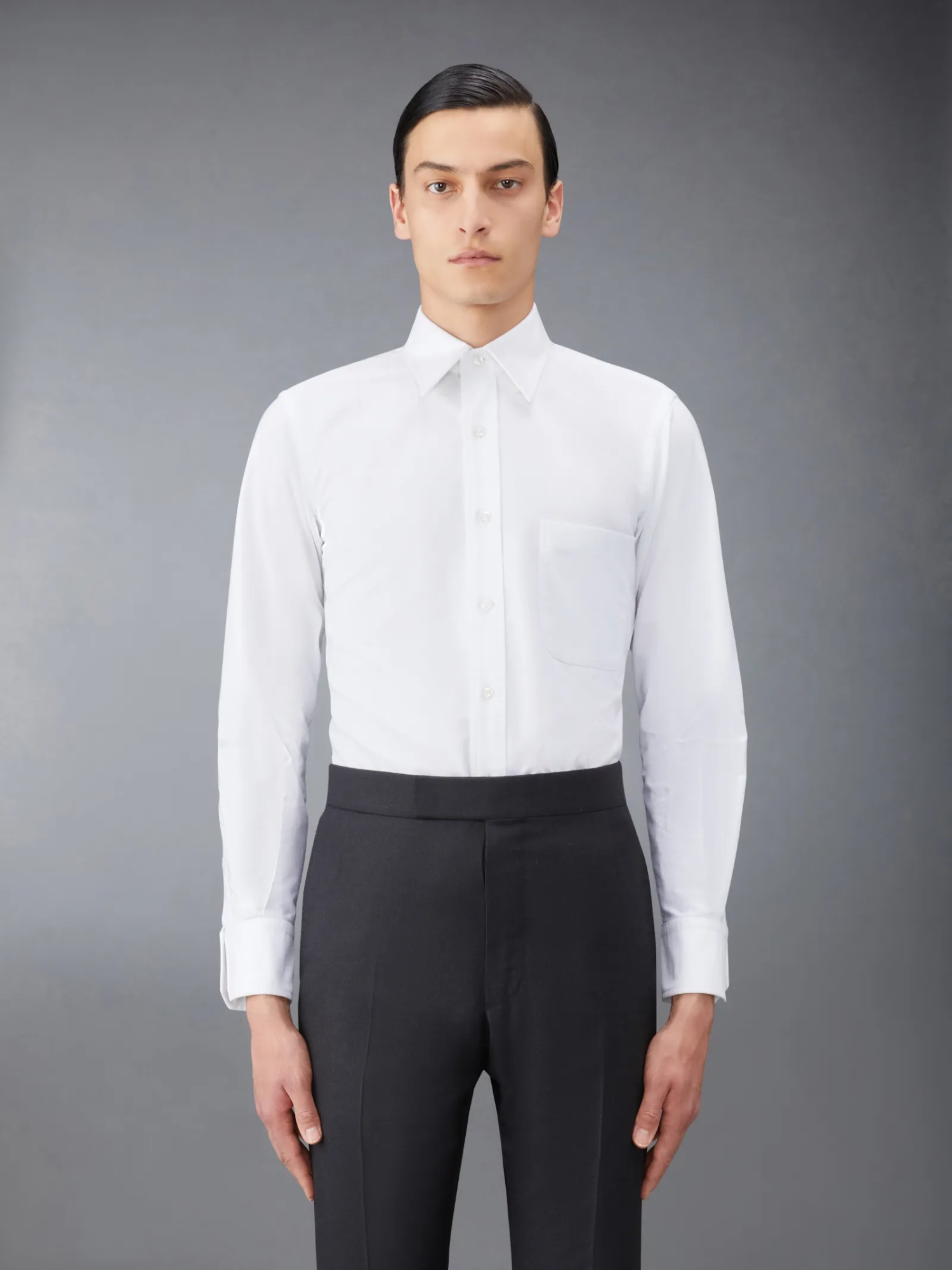 Thom Browne Classic Oxford Shirt In White