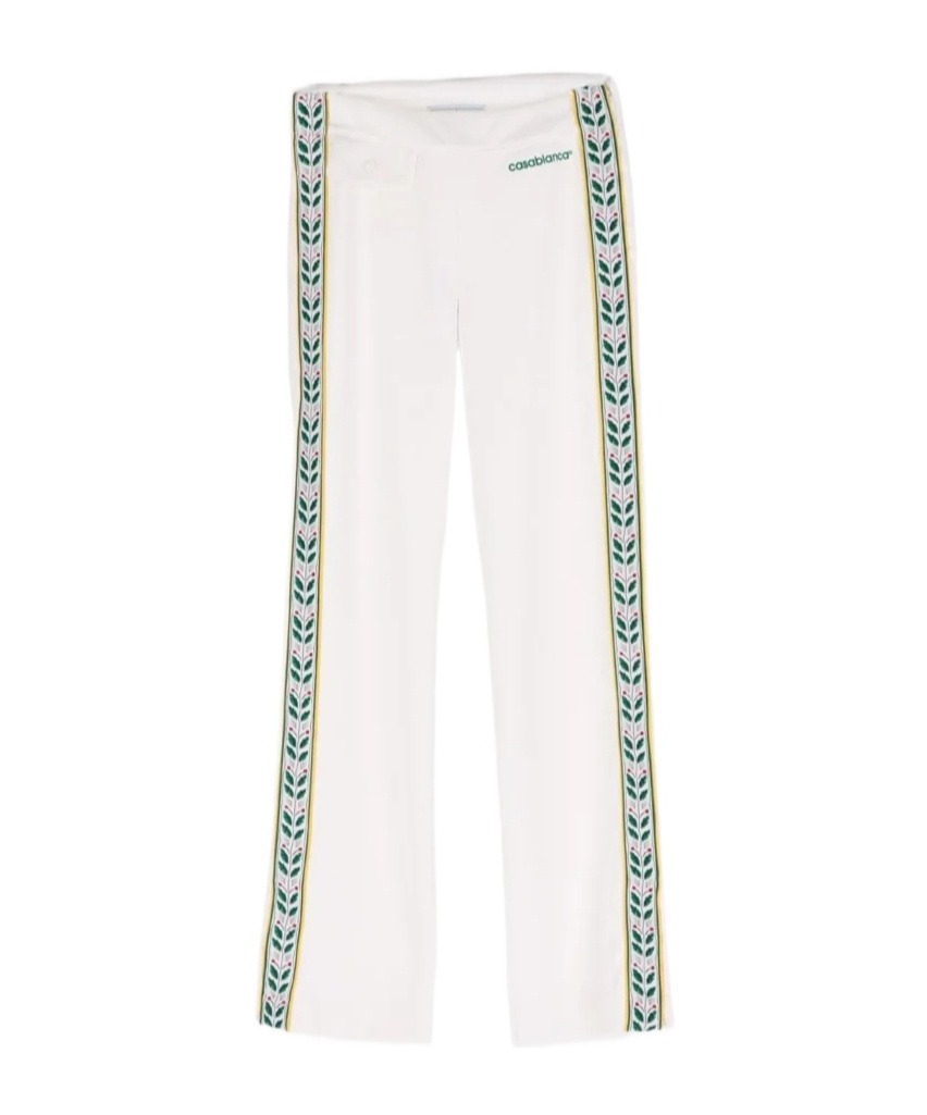 Casablanca Logo Track Pants In White