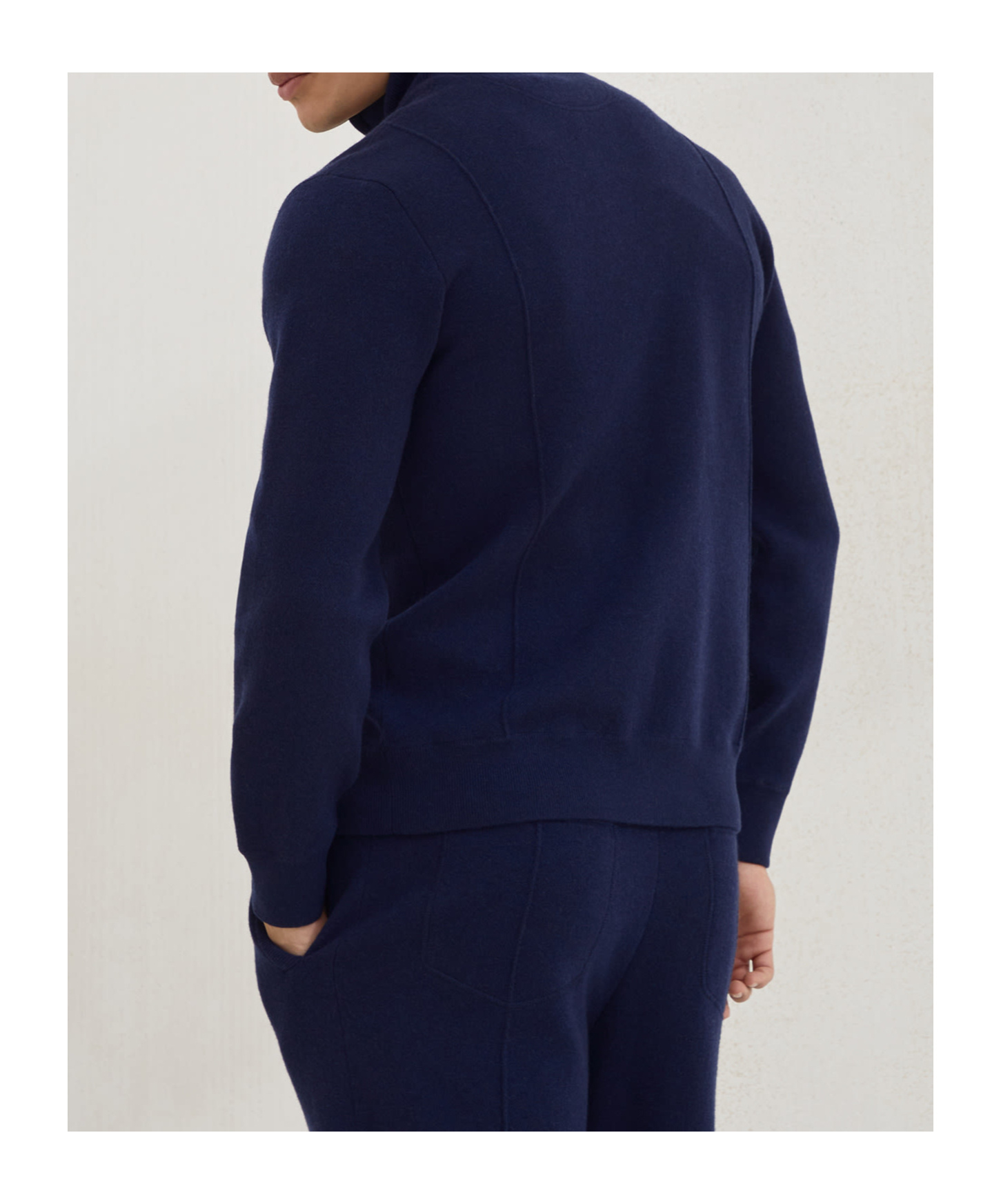 Brunello Cucinelli Zip-front Embroidered-logo Cardigan In Blue