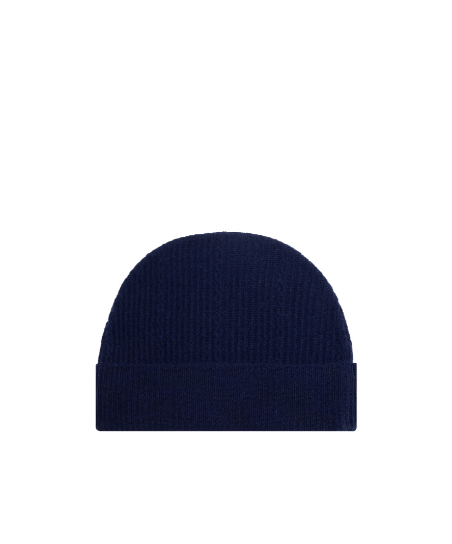 Etro Women's Beanie Hat With Logo In Blue