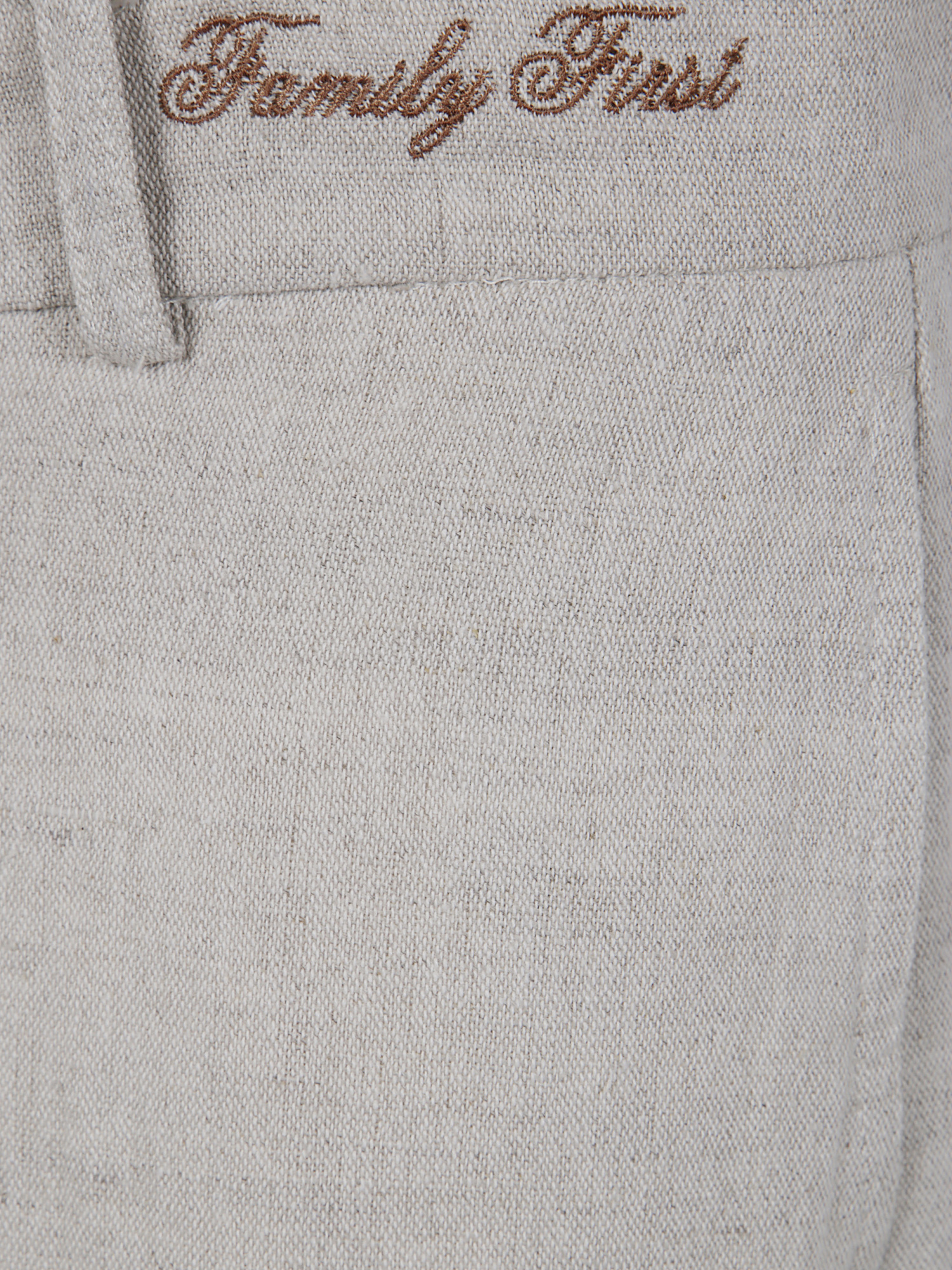 Family First Belt-loop Casual Pants In Gray
