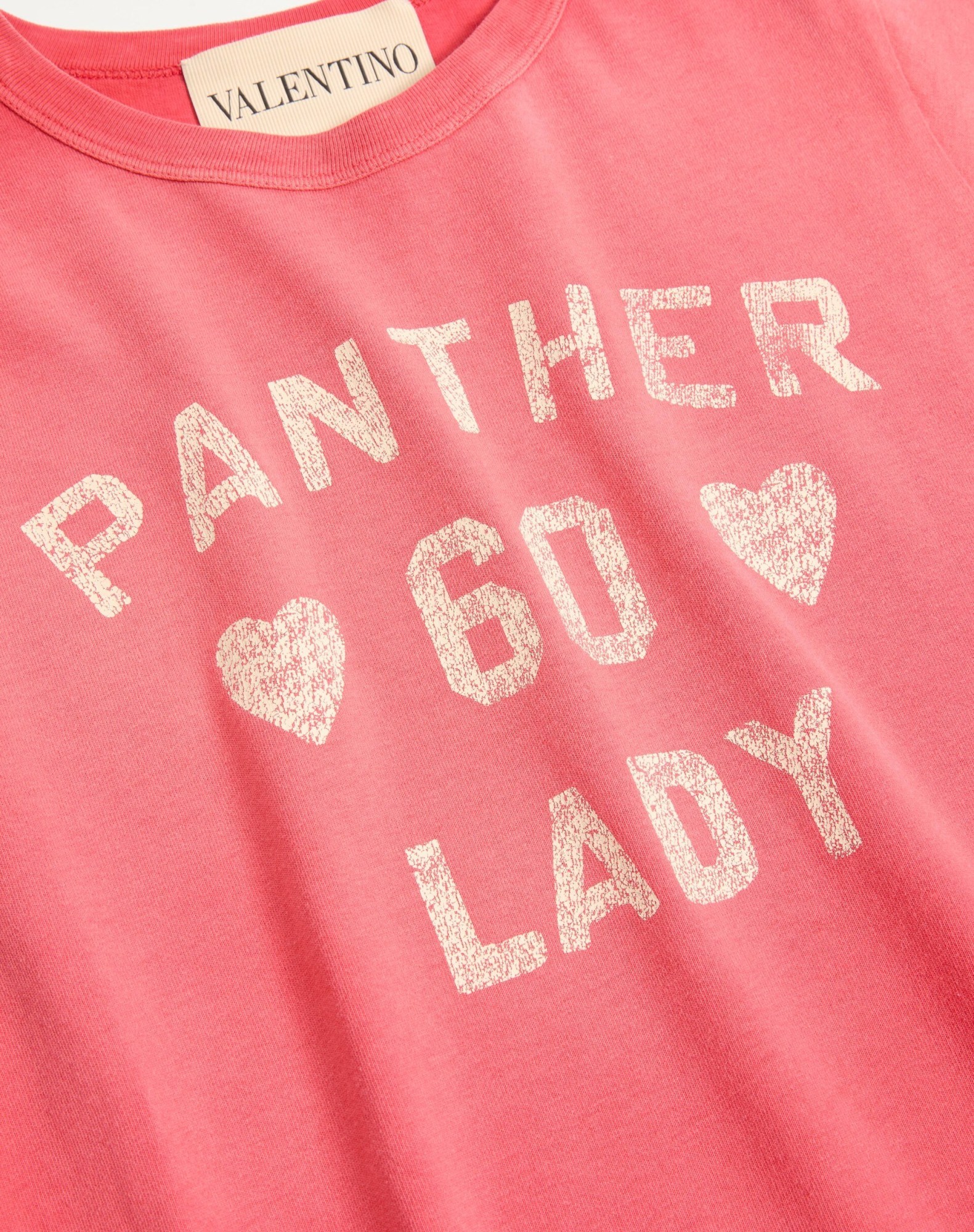 Valentino Panther Lady Graphic Print Crew Neck T-shirt