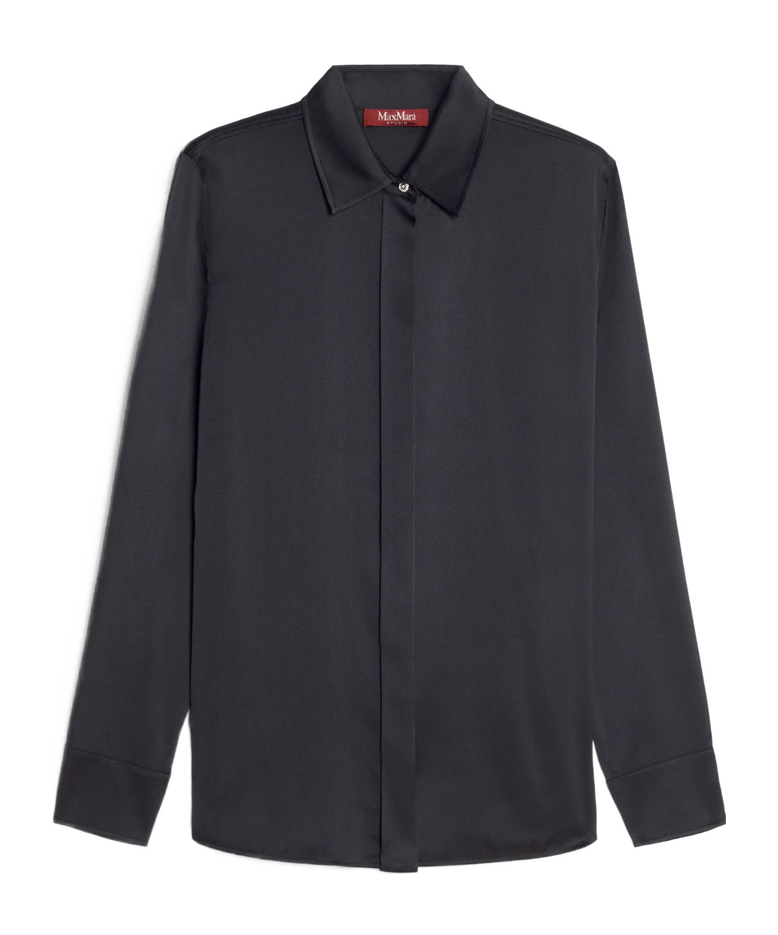 Max Mara Long-sleeved Shirt In Black