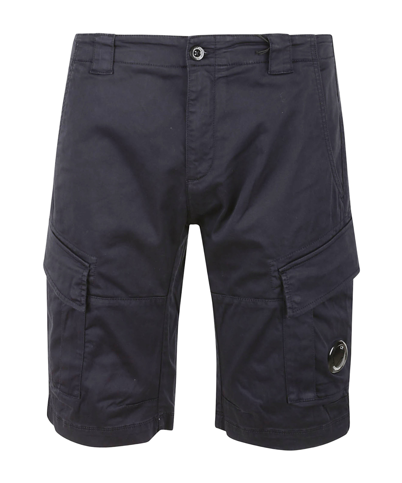 C.p. Company Belt-loop Shorts In Black