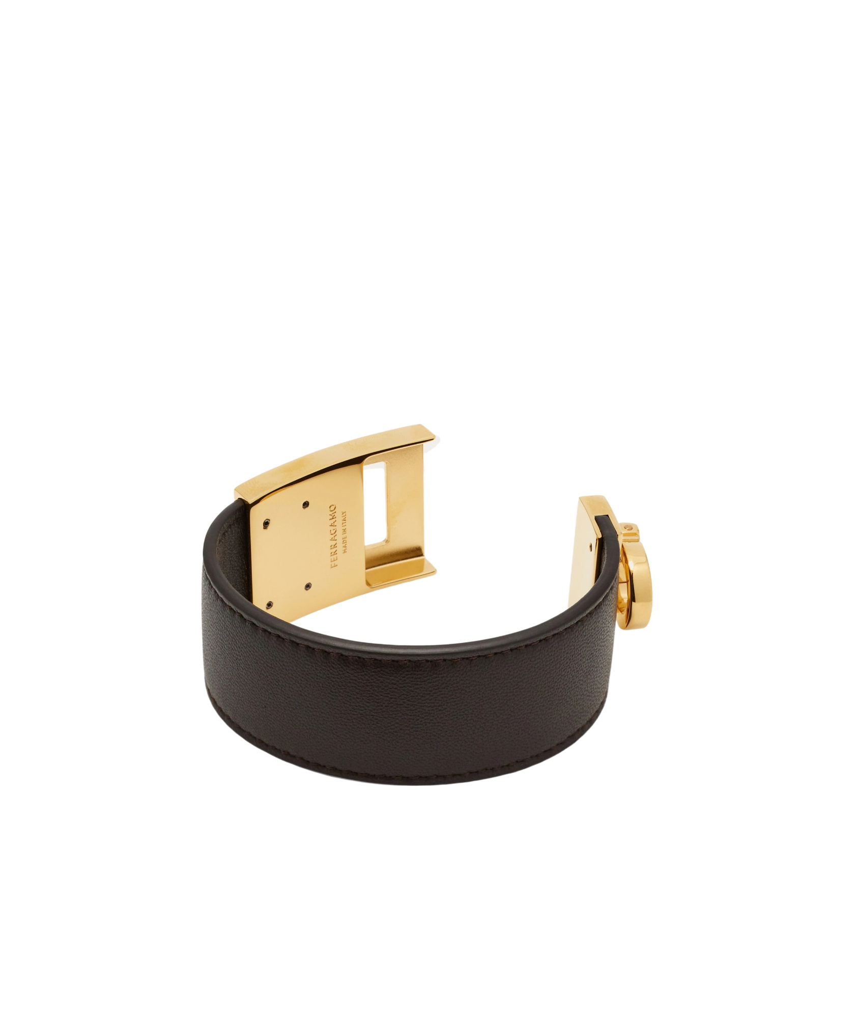 Ferragamo Gancini Clasp Bracelet In Yellow