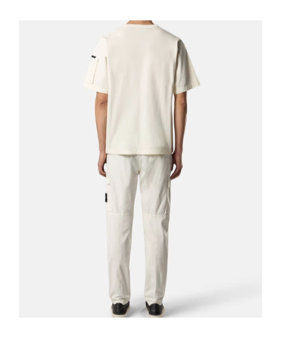 Stone Island Plain Jersey T-shirt In Nude