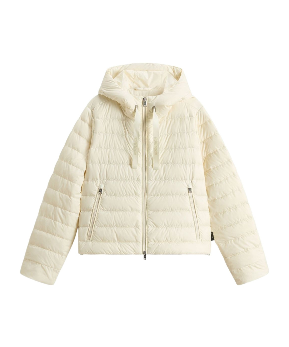 Shop Woolrich Quilted Hooded Jacket In White