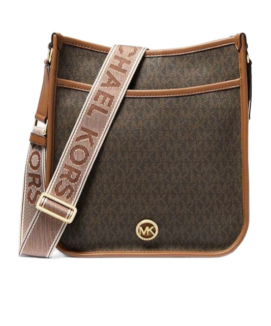 Michael Michael Kors Logo-print Cross Body Bag In Brown