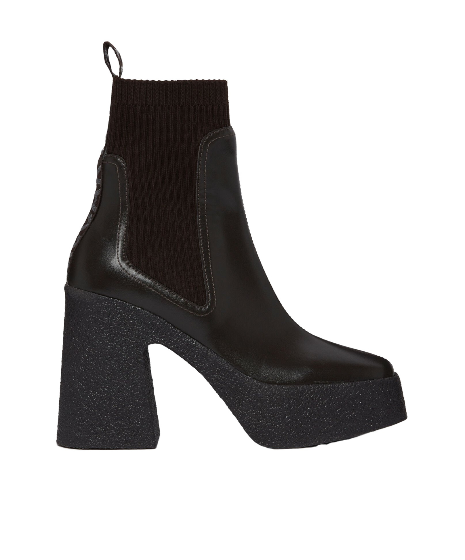 Shop Stella Mccartney Skyla Heeled Sock Boots In Black