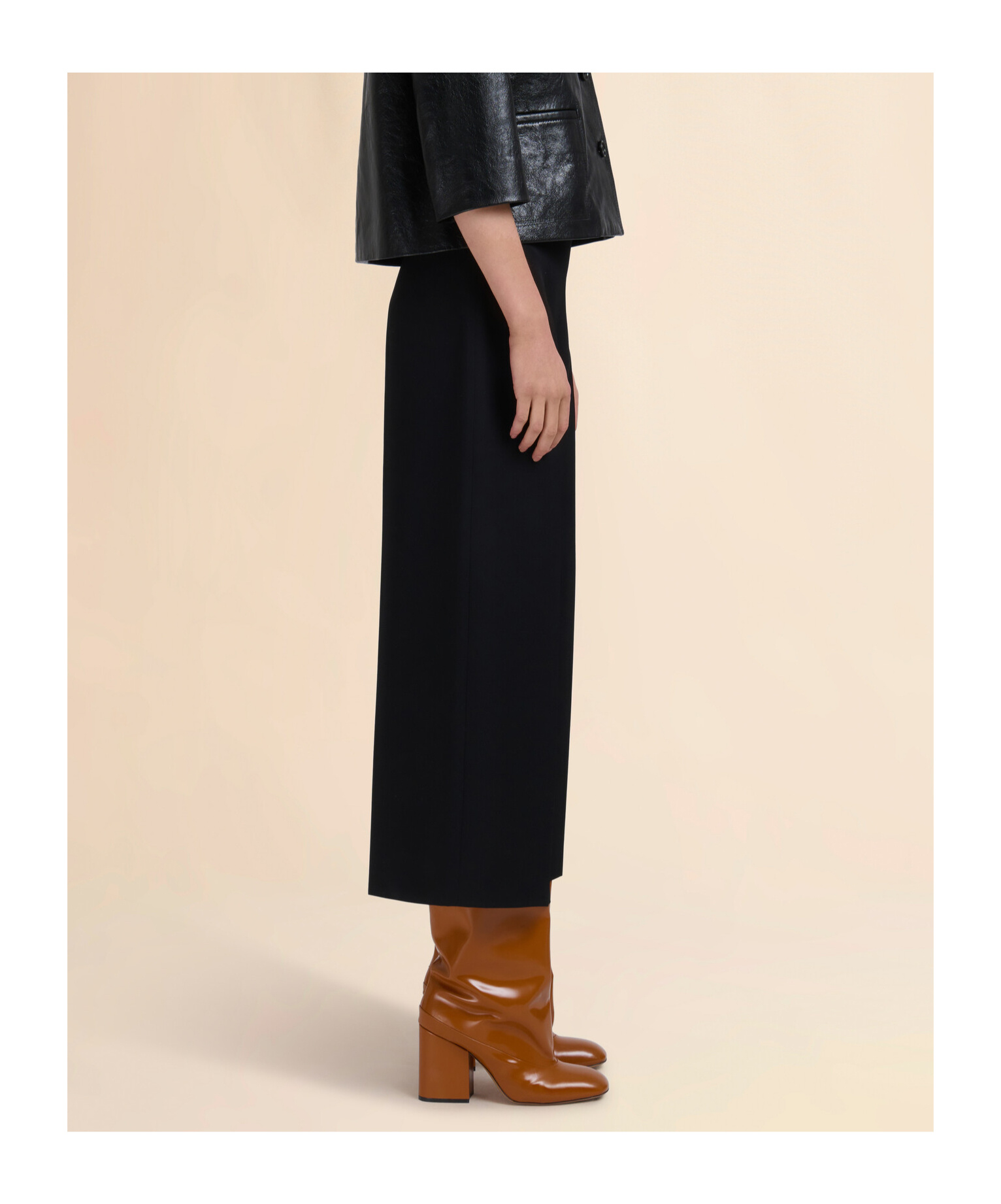 Marni Virgin-wool High-waisted Trousers In Blue