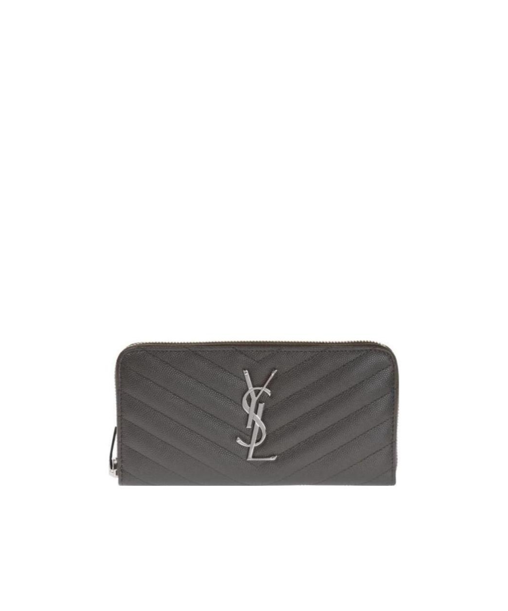 Saint Laurent Zipper Wallet In Black