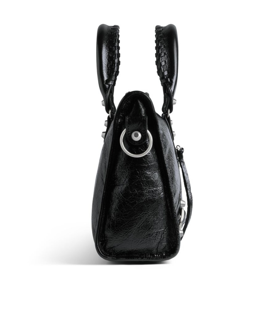 Balenciaga Small Leather Le City Top-handle Bag In Black