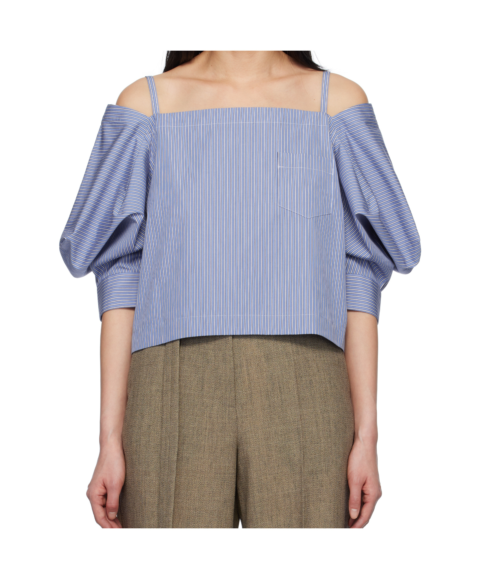SACAI OFF SHOULDER TOP