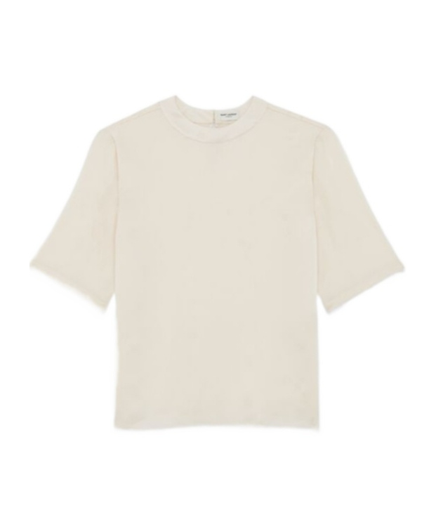 SAINT LAURENT SAINT LAURENT CREWNECK SHORT-SLEEVED T-SHIRT