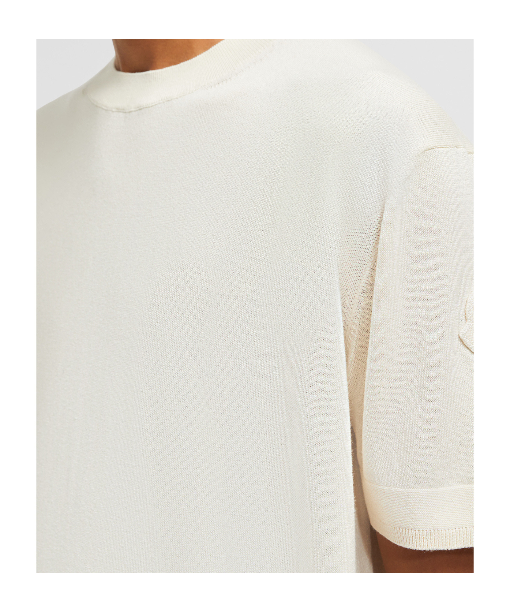 Moncler Item O-neck Short-sleeved T-shirt In White