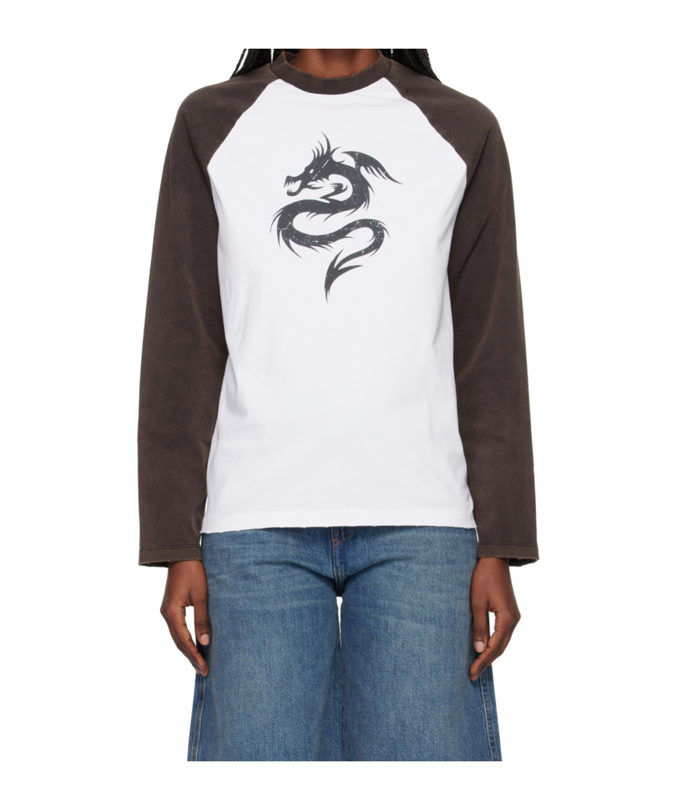 Coperni Dragon Long Sleeve T-shirt In Multi