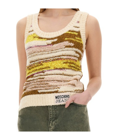 Moschino Crew Neck Knitted Vest