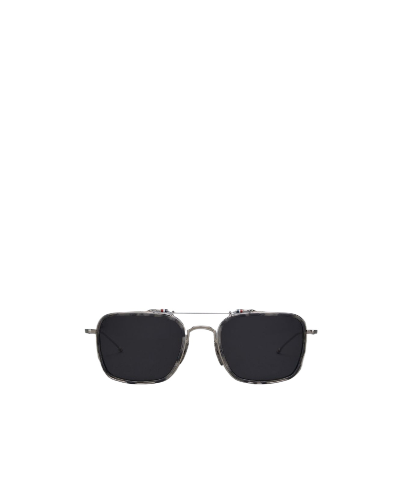 Thom Browne Tortoiseshell Rectangular-frame Sunglasses In Black