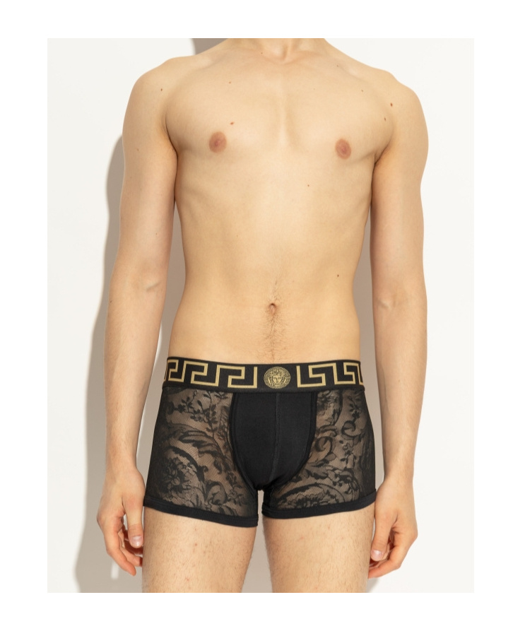 Versace Lace Boxer With Greca Pattern