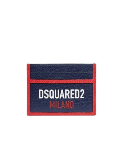 Dsquared2 Milano Credit Card Holder In Blue