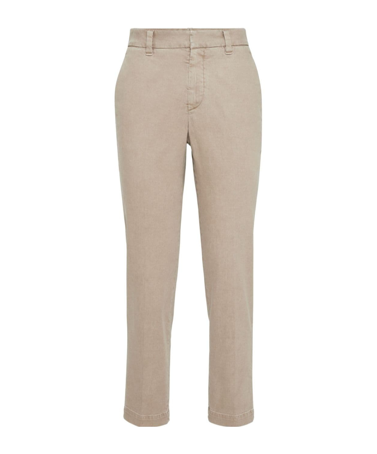 Brunello Cucinelli Straight-leg Trousers In Neutral