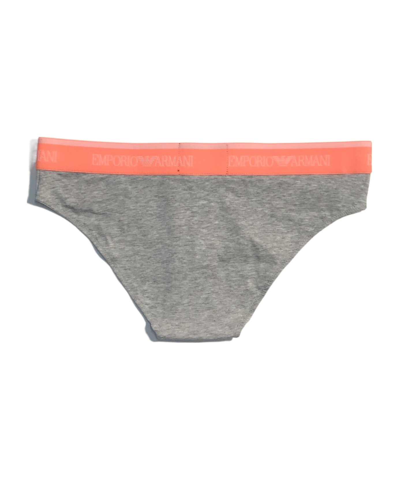 Emporio Armani Contrast-color Waist-edge Briefs Pants In Gray