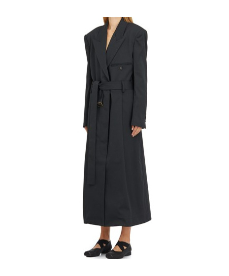 Uma Wang Long-sleeved Windbreaker In Black