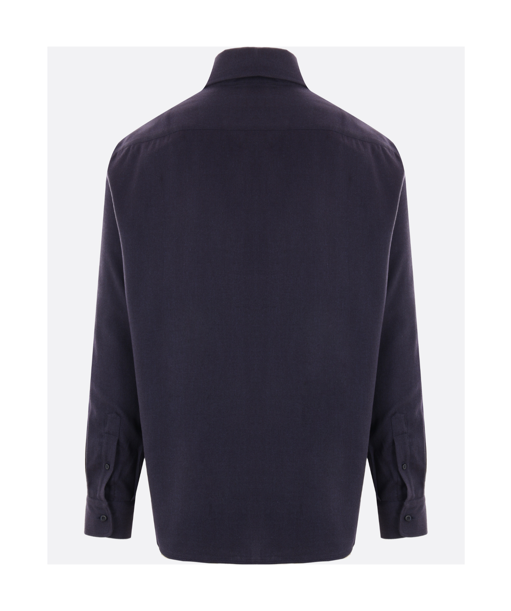 Brunello Cucinelli Herringbone Cotton Blend Shirt Clothing In Black