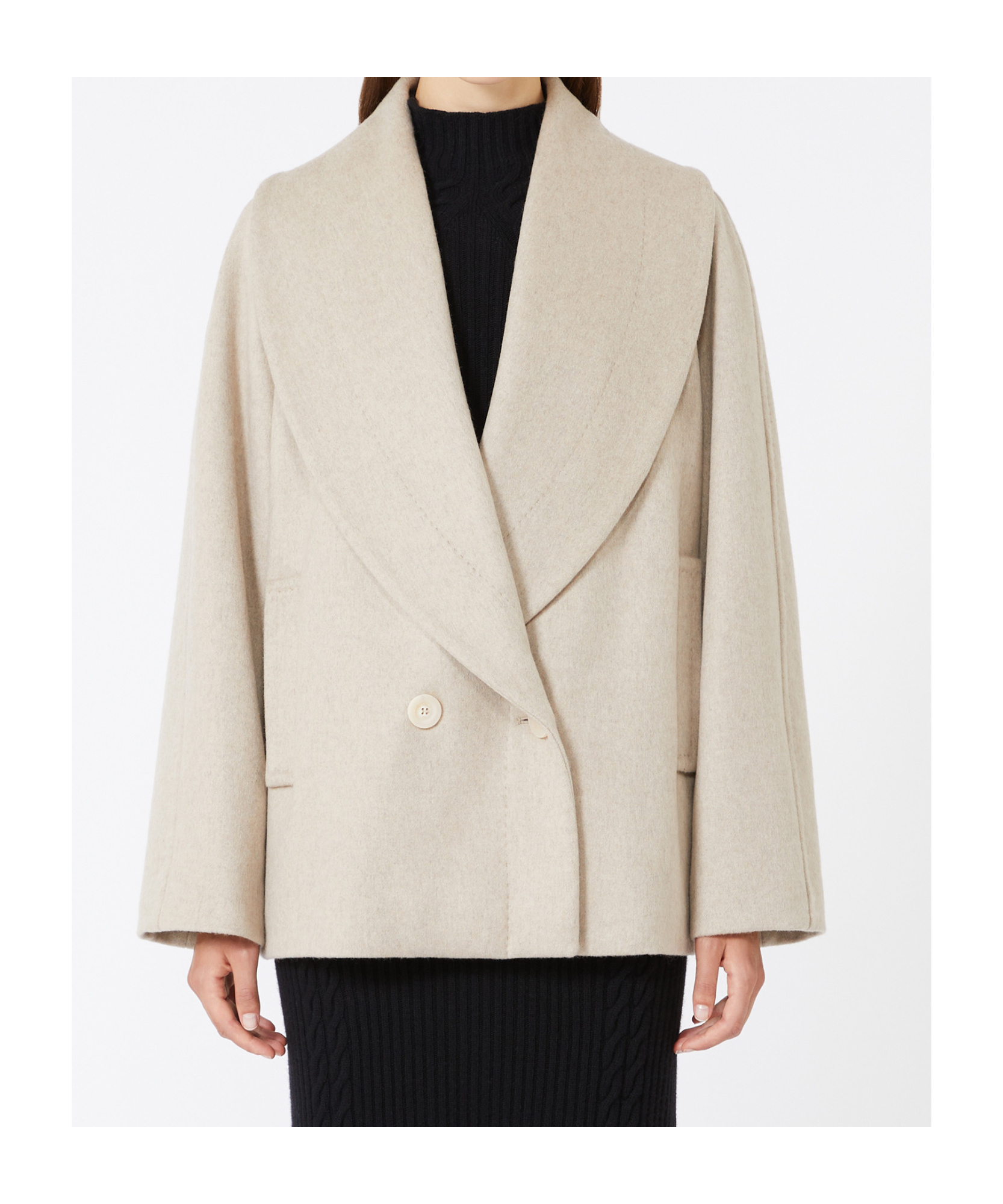 Max Mara Wool And Camel Jacket In Neutral
