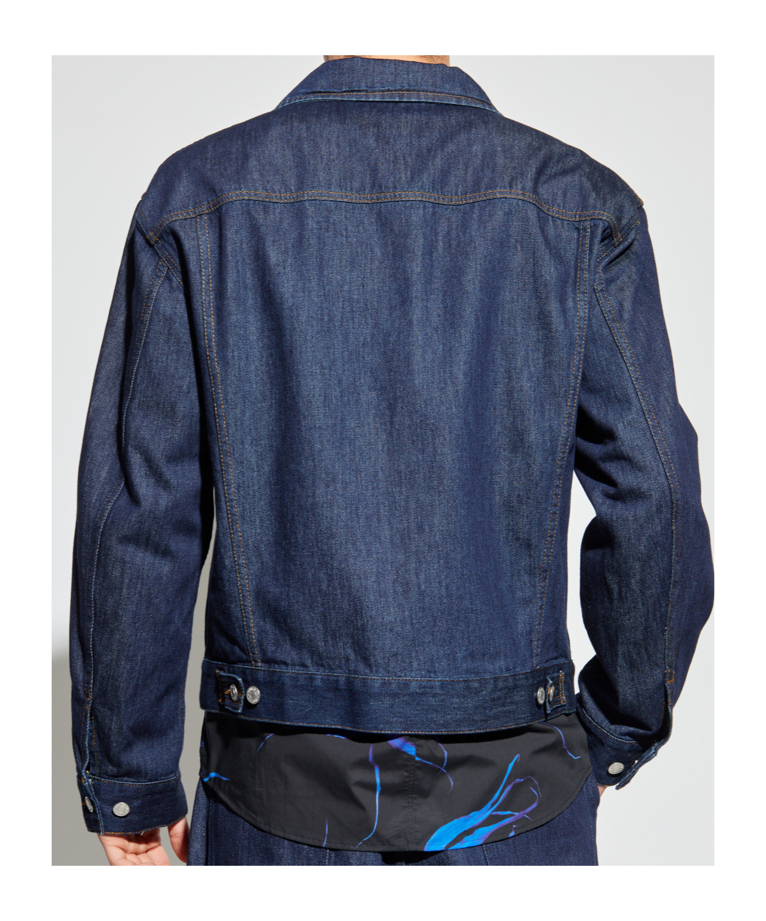 Dries Van Noten Lapel Long Sleeve Casual Jacket In Blue
