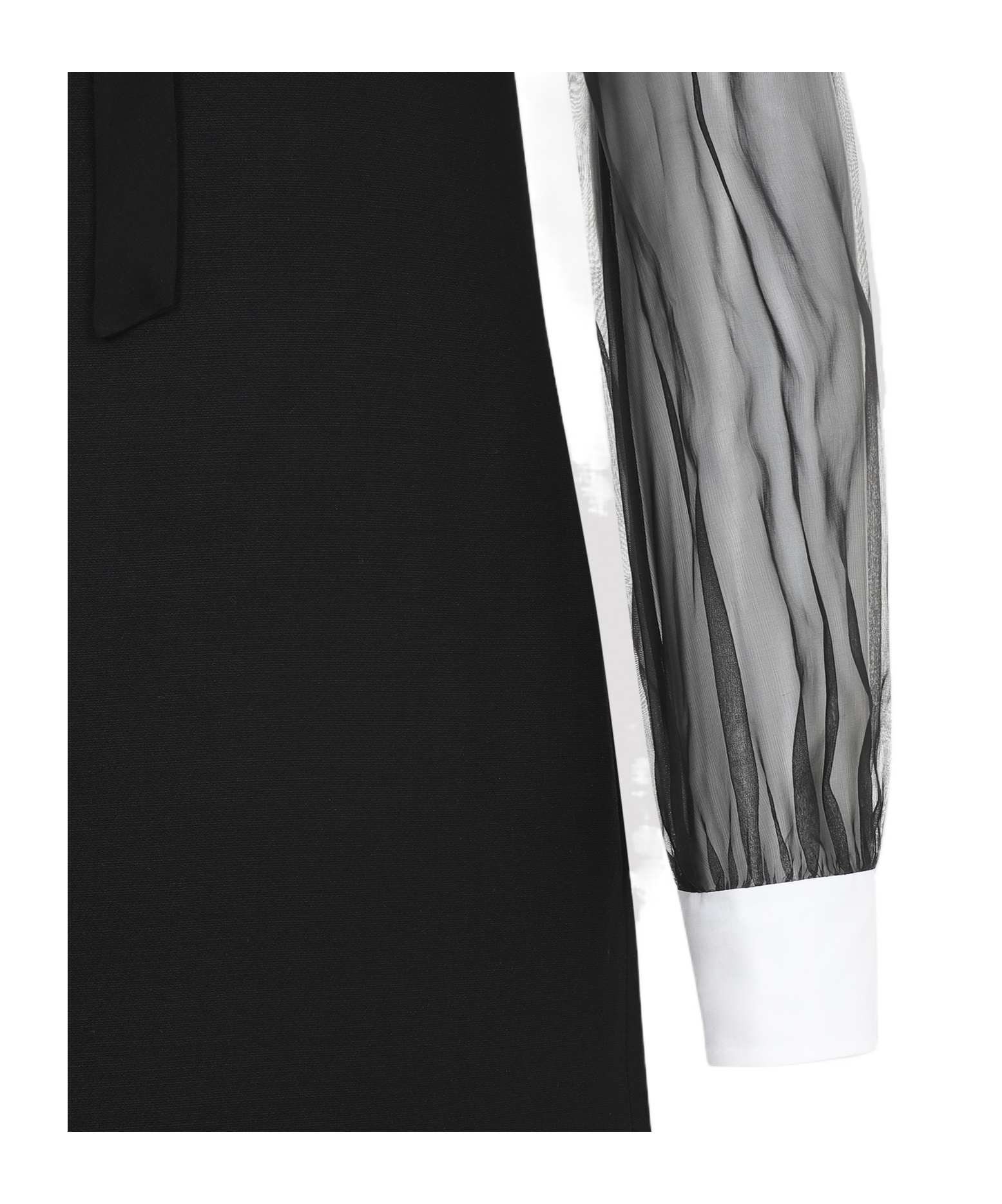 Shop Valentino Crepe Couture Short Dress In Black