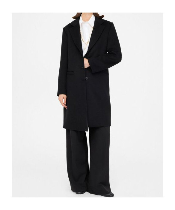 Liu •jo Single-breasted Coat In Black
