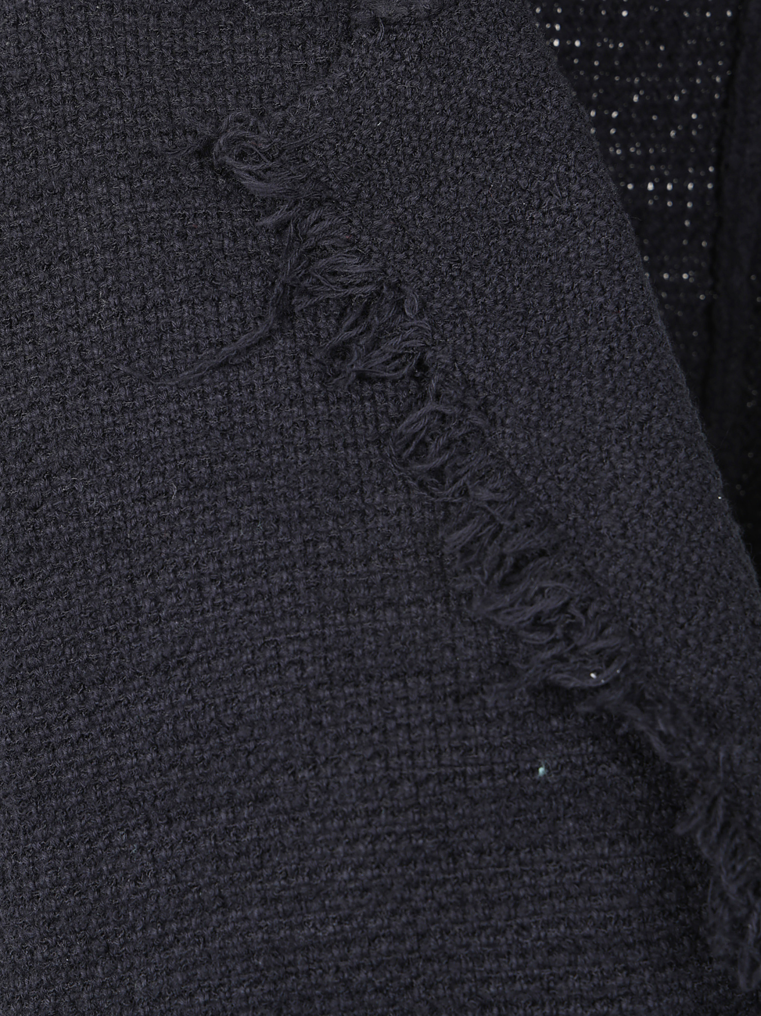 Baserange Long-sleeved Knitted Cardigan In Black