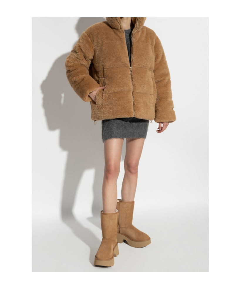Shop Ugg Shearling Jacket In Brown
