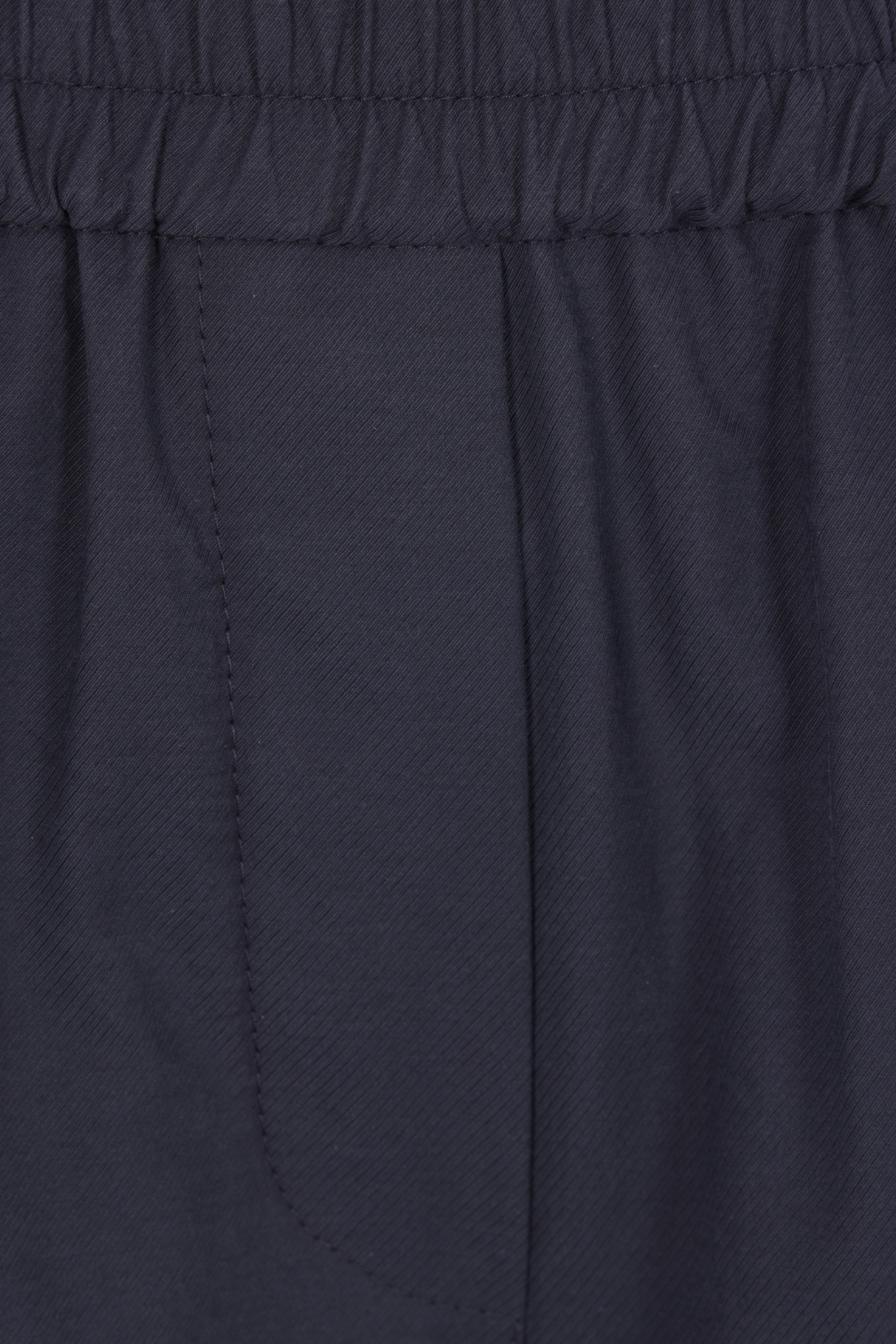 Brunello Cucinelli Wide-leg Trousers With Elastic Waistband In Luxurious Cotton Blend In Blue