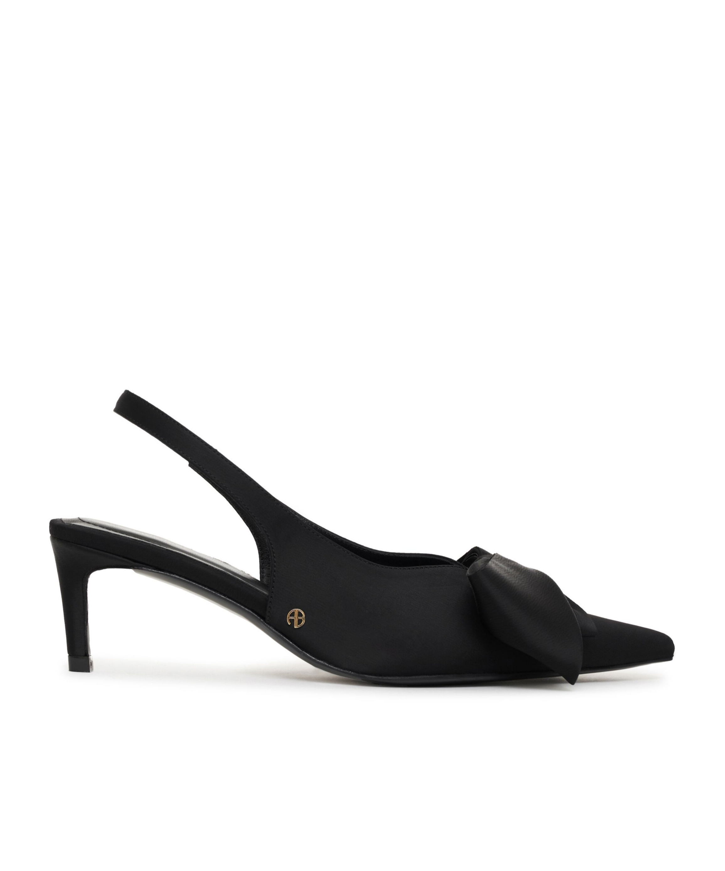 Anine Bing Nina Heels With Bow Heels Black In Black