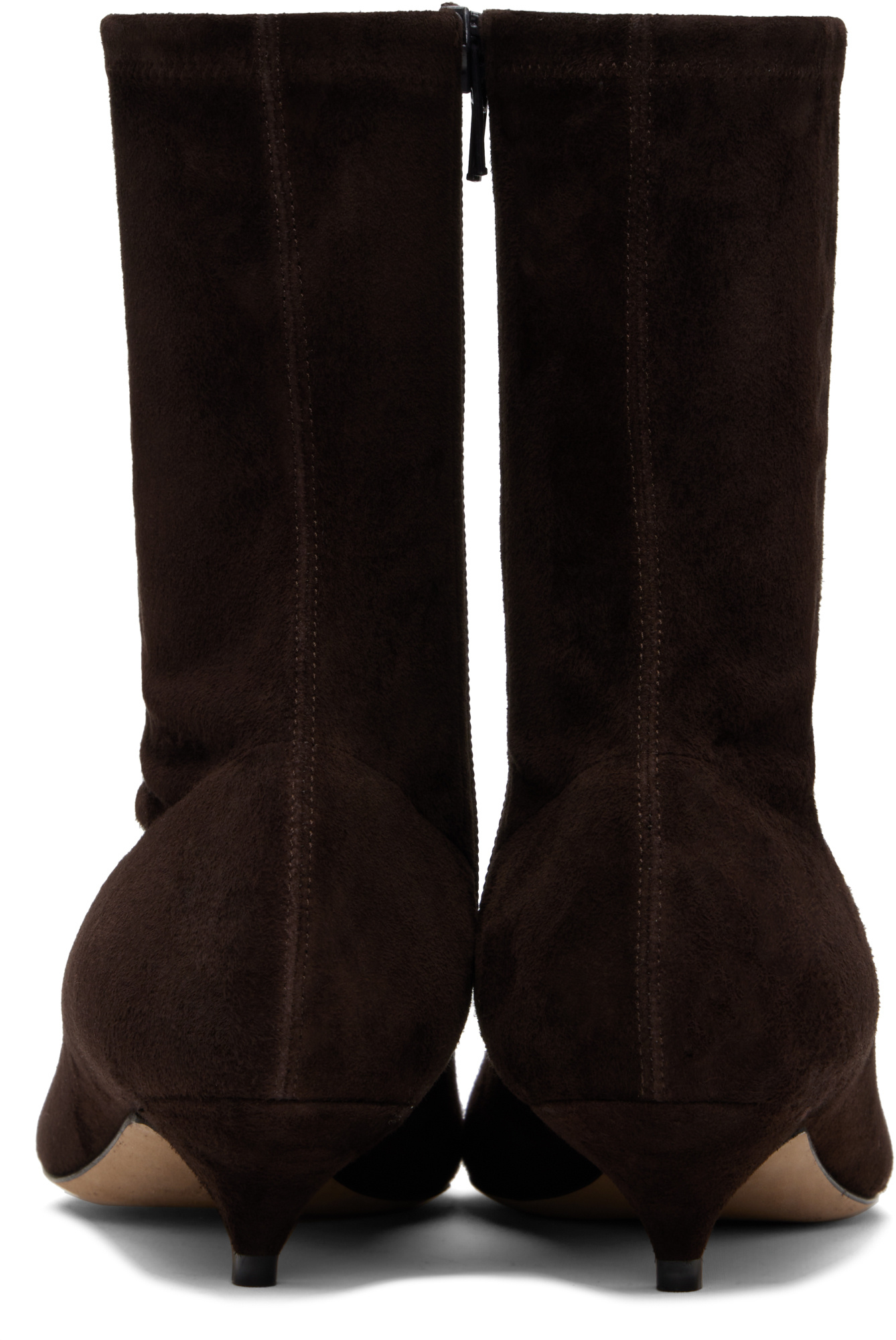The Row Pointed Ankle Boots In Black