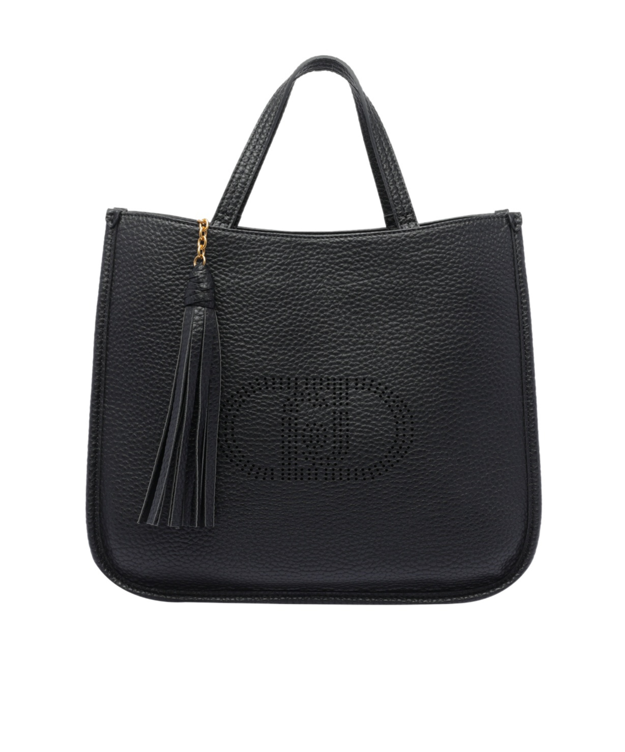 Liu •jo Double Handle Shoulder Bag With Tassel Detail In Black